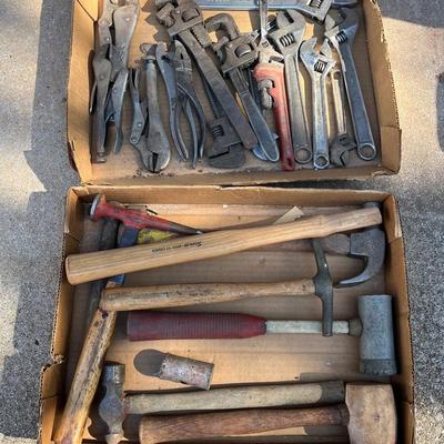 Various Hammers And Wrenches