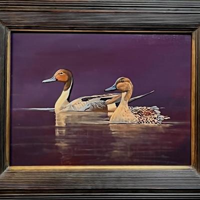 Pintails 12” x 16” Oil on Panel, Reserve Price $384 (Frame Not Included)