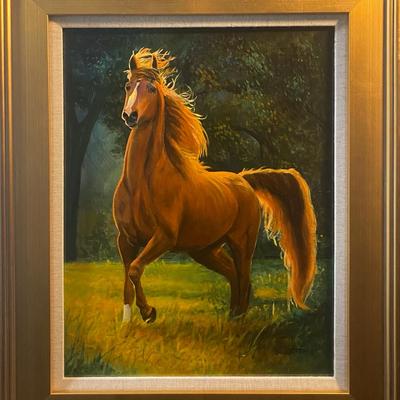 Champion Horse 16" x 20", Reserve Price $900 (Frame Included)