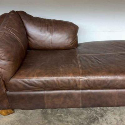 Pleather Chase Lounger
