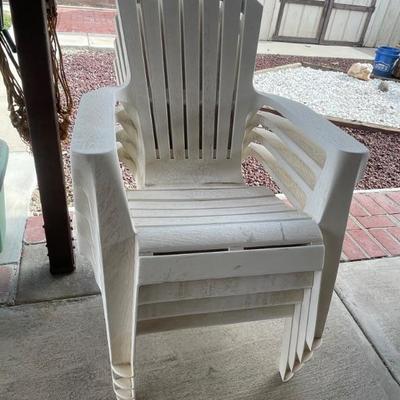 Plastic chairs 