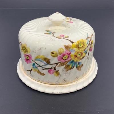 Antique Royal Bonn Franz Mehem cheese dish w/ cover