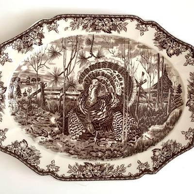 Wedgwood turkey platter, 15 1/2 x 20”