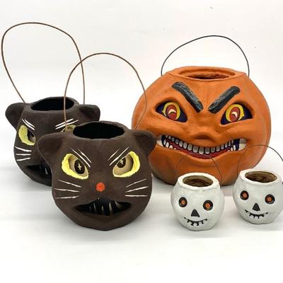 New paper mache Jack - O - Lanterns