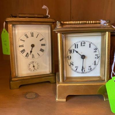 antique victorian carriage clocks waterbury cock company