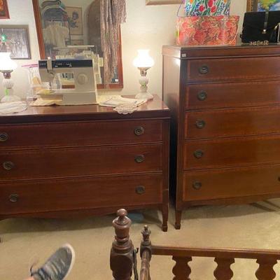 antique dresser and chest by kindel purchased 1938