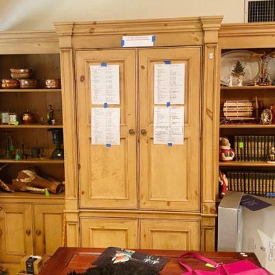 Pine Wall Unit, 3 sections, by British Traditions