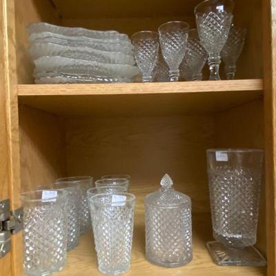 vintage glassware luncheon plates