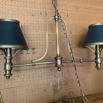 brass chandeliers