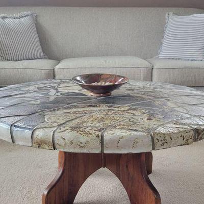 Cement Top Coffee Table 