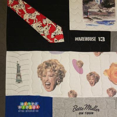 T-shirt collection quilt