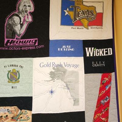 T-shirt collection quilt