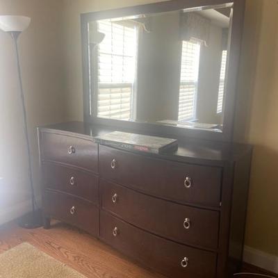 Dresser and mirror