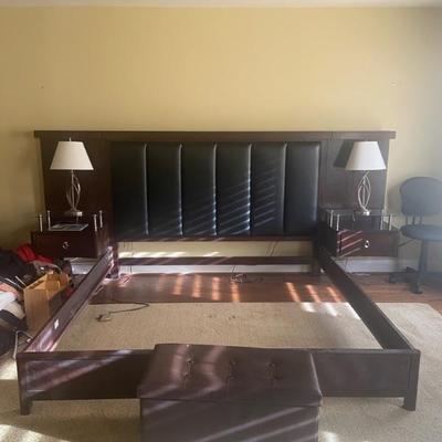 King size headboard and side tables