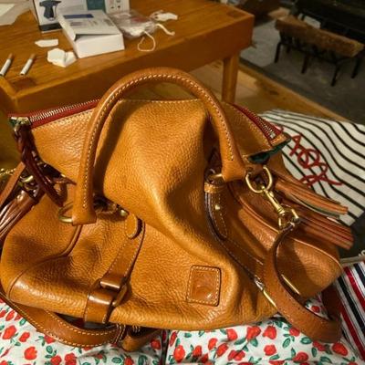 Dooney And Burke leather satchel bag