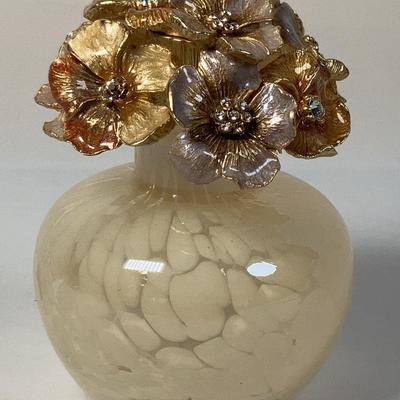 Jay Strongwater Violets Mini Perfume Bottle