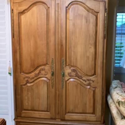 Ethan Allen Legacy Fruitwood Armoire