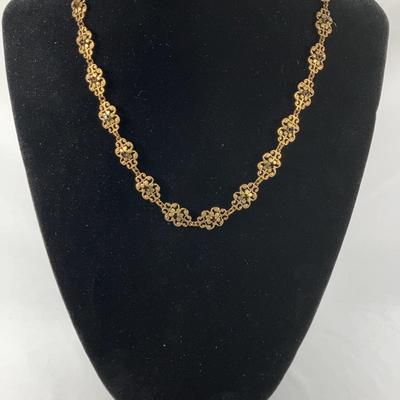 Liz Paiacios Necklace & Signed Earrings Set