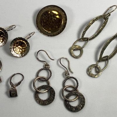 Sterling Silver Earrings & Pendant