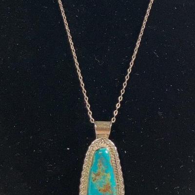 Sterling Silver & Turquoise Necklace