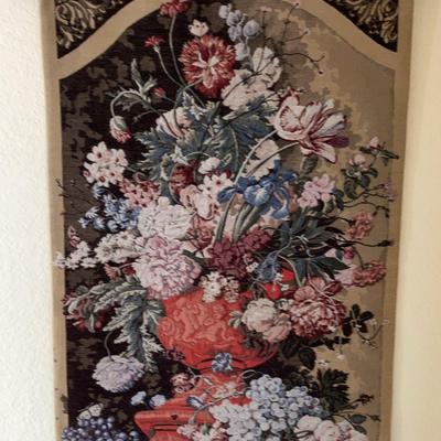 Gobelin Tapestry w/ COA "Bouquet Breughel" - Brussels 