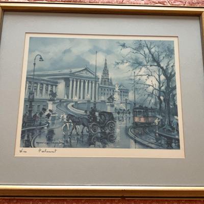 Austrian Parliament Framed Print