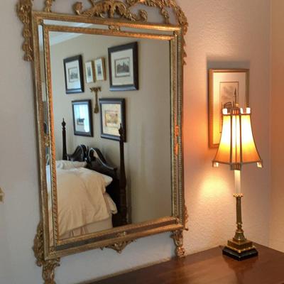 Mirror in Ornate Composite Frame
