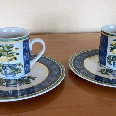 VILLEROY & BOCH Switch 3 Corfu - Lemon Tree Country Collection Mugs & Plates