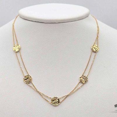 #720 • 14k Gold Layered Necklace, 3.7g
