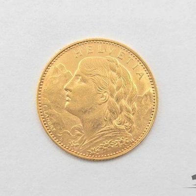 #1200 • Gold 10 Francs C0in, .11oz
