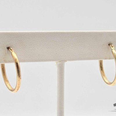 #800 • 10k Gold Hoop Earrings, .5g
