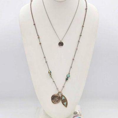 #902 • (2) Sterling Silver Rings & Costume Jewelry, 15g

