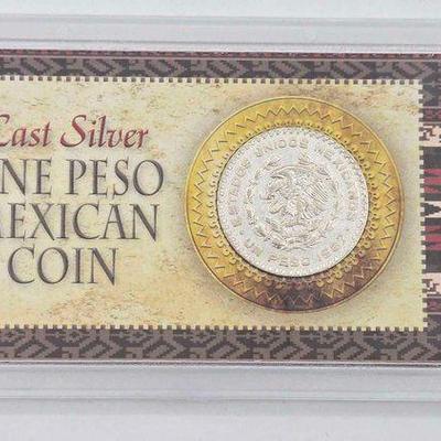 #1700 • Last Silver One Peso Mexican C0in
