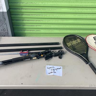 Vintage Tennis Rackets, Ski Poles & More