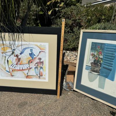 Alfred Gaukel Watercolor and Evelyn Brigeois Numbered Print
