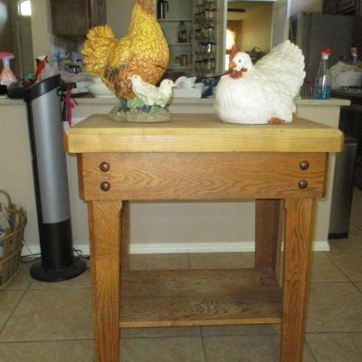 Oak Butcher Block Island