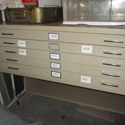 Large Safeco Art and Drafting Storage Cabinet