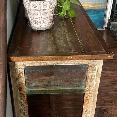 Rustic Lamp, Plants, Japanese themed Square Bowl - Does not Include Table 