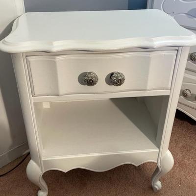 White Wooden Night Table 