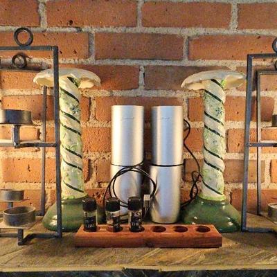 Romantic Lighting With Lamps, Candles Holders, Sentiment  Diffusers, and Oils.  