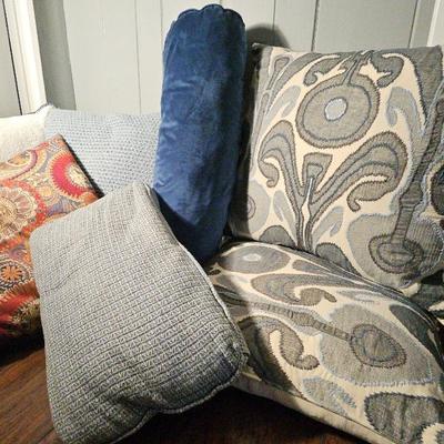 Assorted Oversized Pillows. Set Of 7