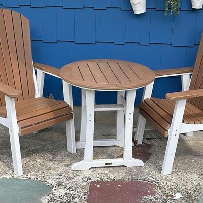 DuraWeather Patio Table & Two Chairs