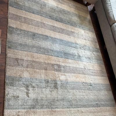 Nude Blue And Brown Tones Horizontal Rug 
