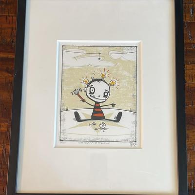 James Polisky Signed & Numbered Print and Le Bon Bock Atlantique Picture