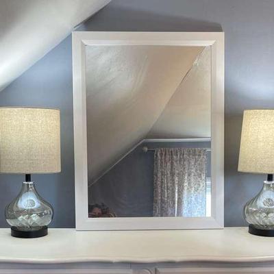 White Lamps And Mirror