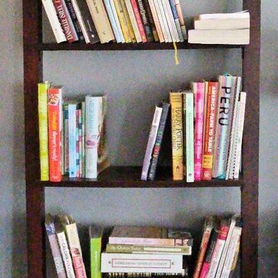 Dark Brown Ladder Bookcase (Items not Included) 