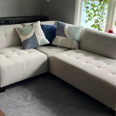 Light Grey Sectional Sofa 
