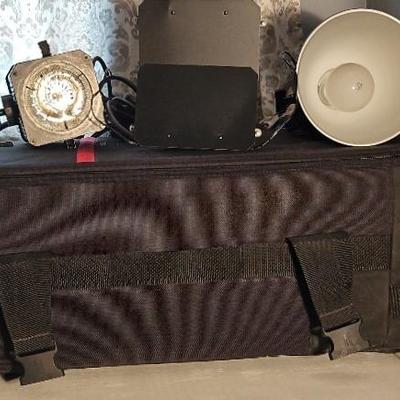 Camera Carrying Case by Lightware, Simon Victor Lights and Misc. Camera Items. 