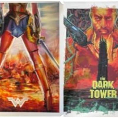 Posters Wonder Woman and Dark Tower (signed and numbered)