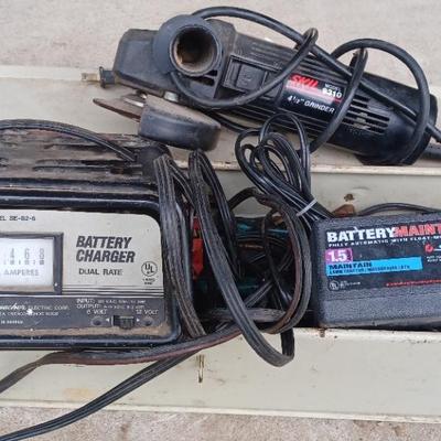Battery Chargers, Electric Grinder, Hand Tools